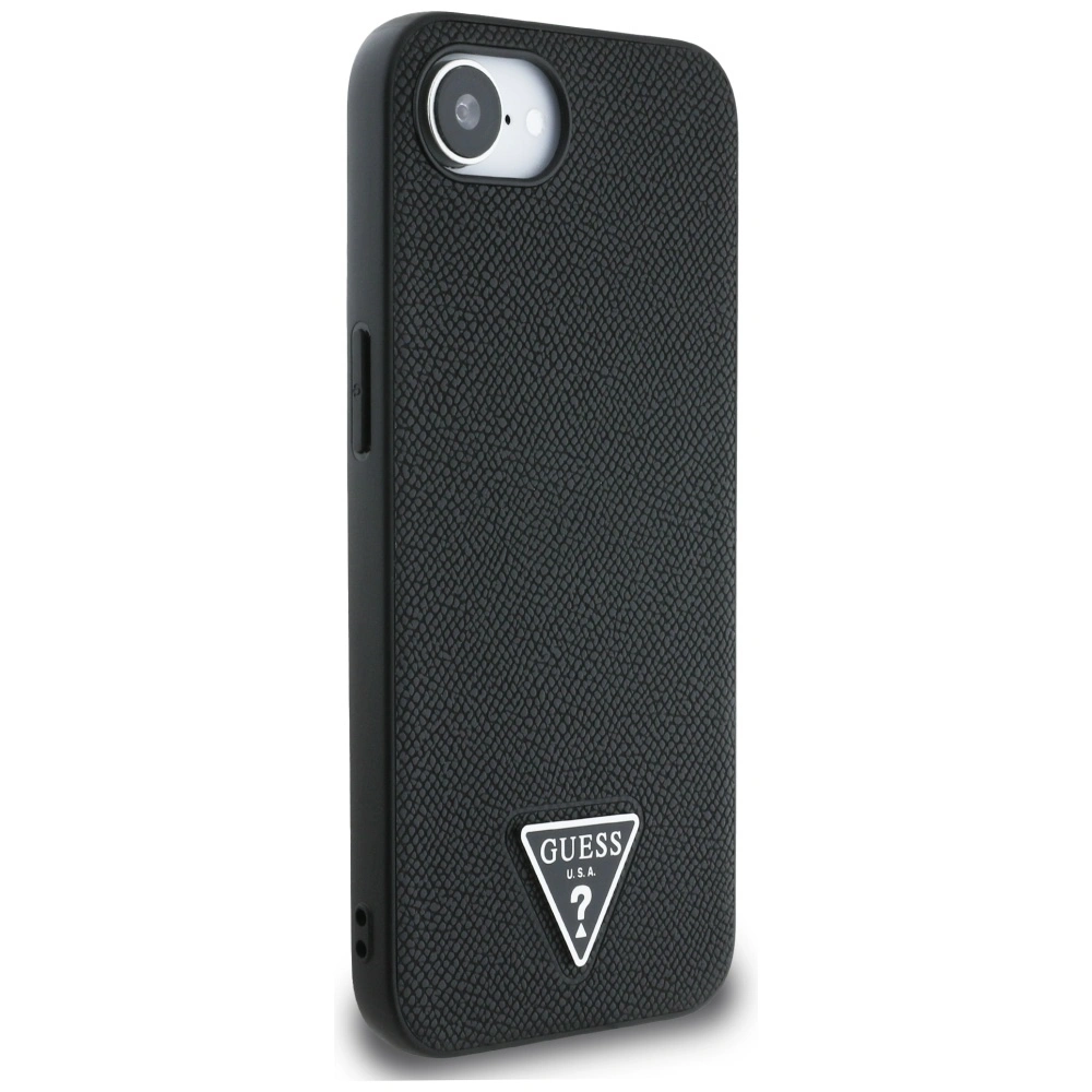 Kryt Guess Grained Triangle MagSafe Apple iPhone 17e / 16e black