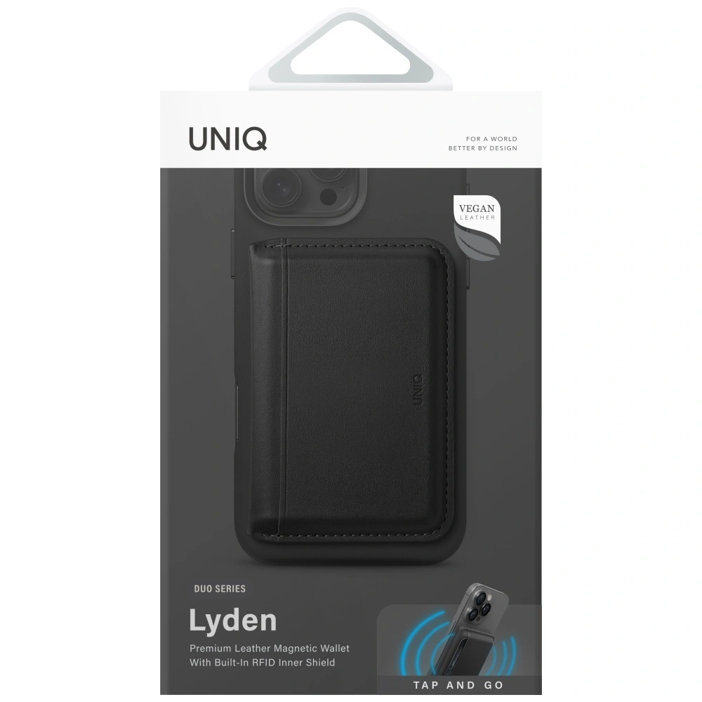 Knížkové pouzdro UNIQ Lyden DS magnetic RFID wallet phone stand black