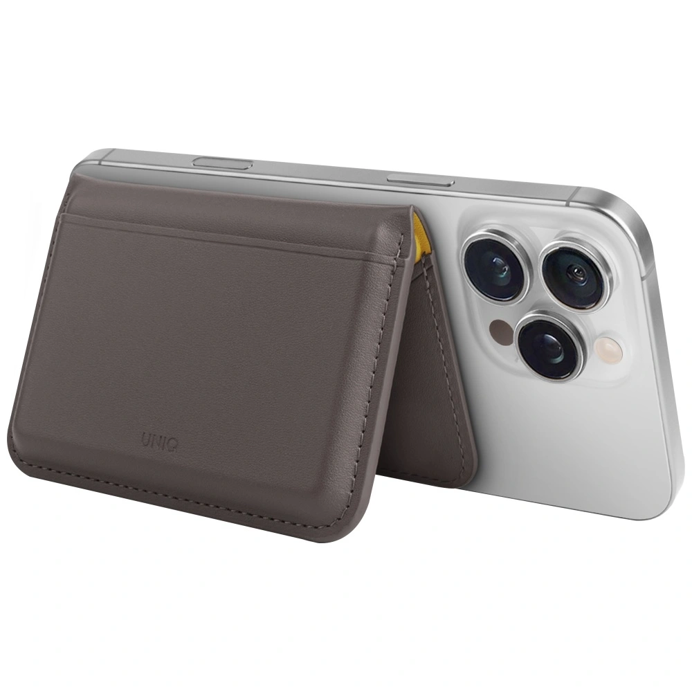 Knížkové pouzdro UNIQ Lyden DS magnetic RFID wallet phone stand grey