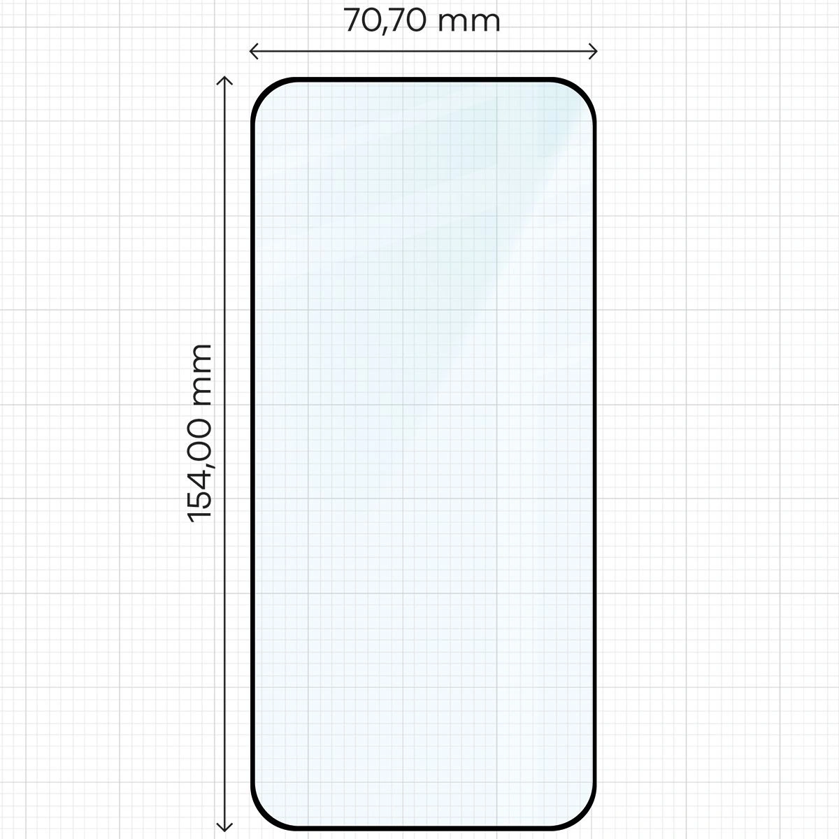 Ochranné sklo Bizon Glass Edge 2 Oppo Reno13 black frame