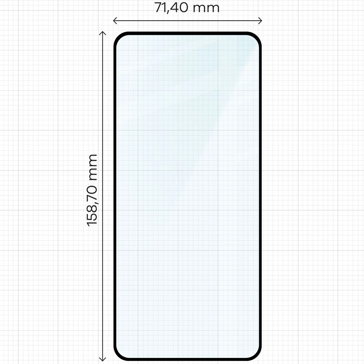 Ochranné sklo Bizon Glass Edge 2 Oppo Reno13 F / FS black frame