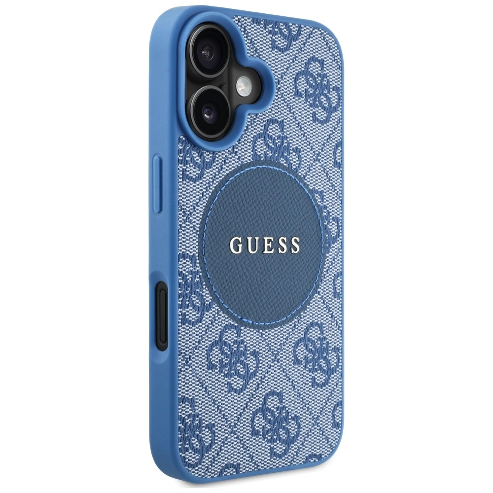 Kryt Guess 4G Circle Classic Logo MagSafe Apple iPhone 16 blue