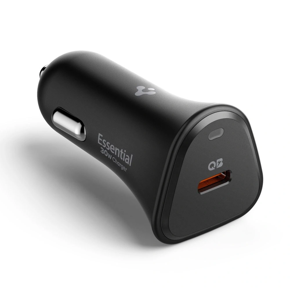 Kryt Spigen Essential EV301 1-port USB-C Car Charger 30W Black