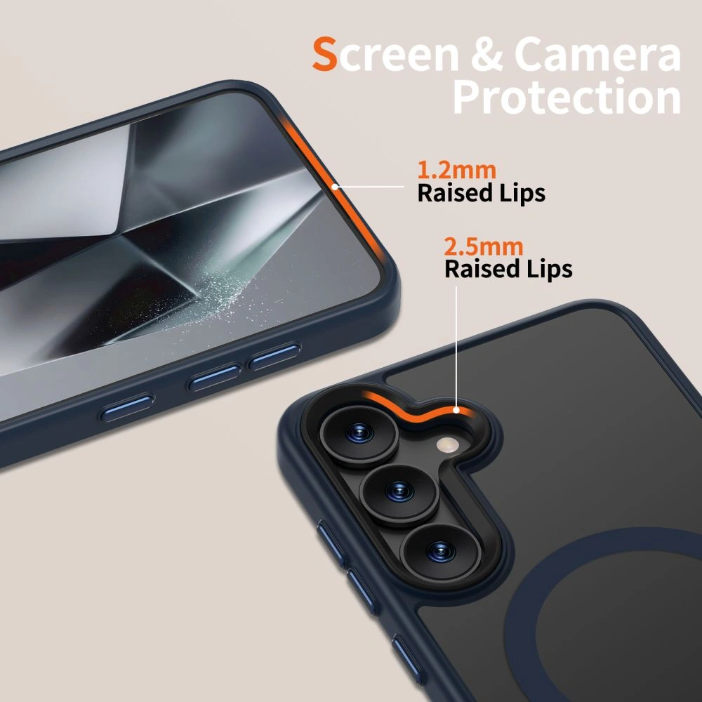 Kryt Tech-Protect Magmat MagSafe Galaxy S25 Matte Navy