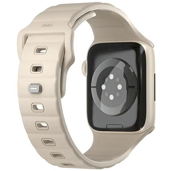 UNIQ Stride Apple Watch Series1/2/3/4/5/6/7/8/9/SE/SE2 38/40/41mm FKM Rubber Strap pale khaki