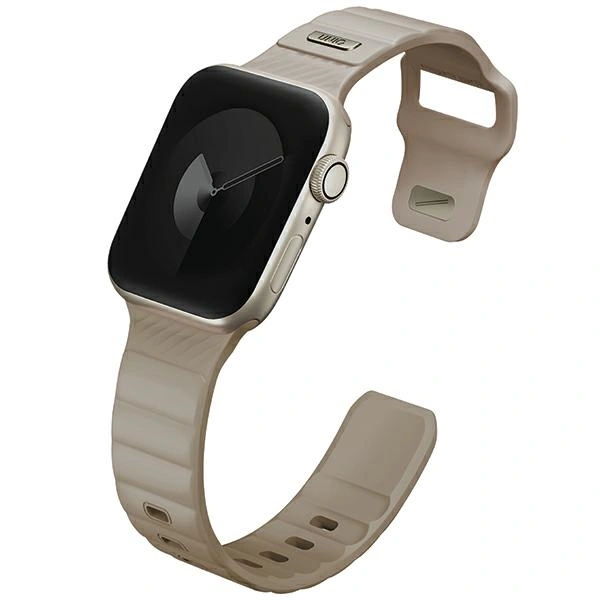 UNIQ Stride Apple Watch Series1/2/3/4/5/6/7/8/9/SE/SE2 38/40/41mm FKM Rubber Strap pale khaki