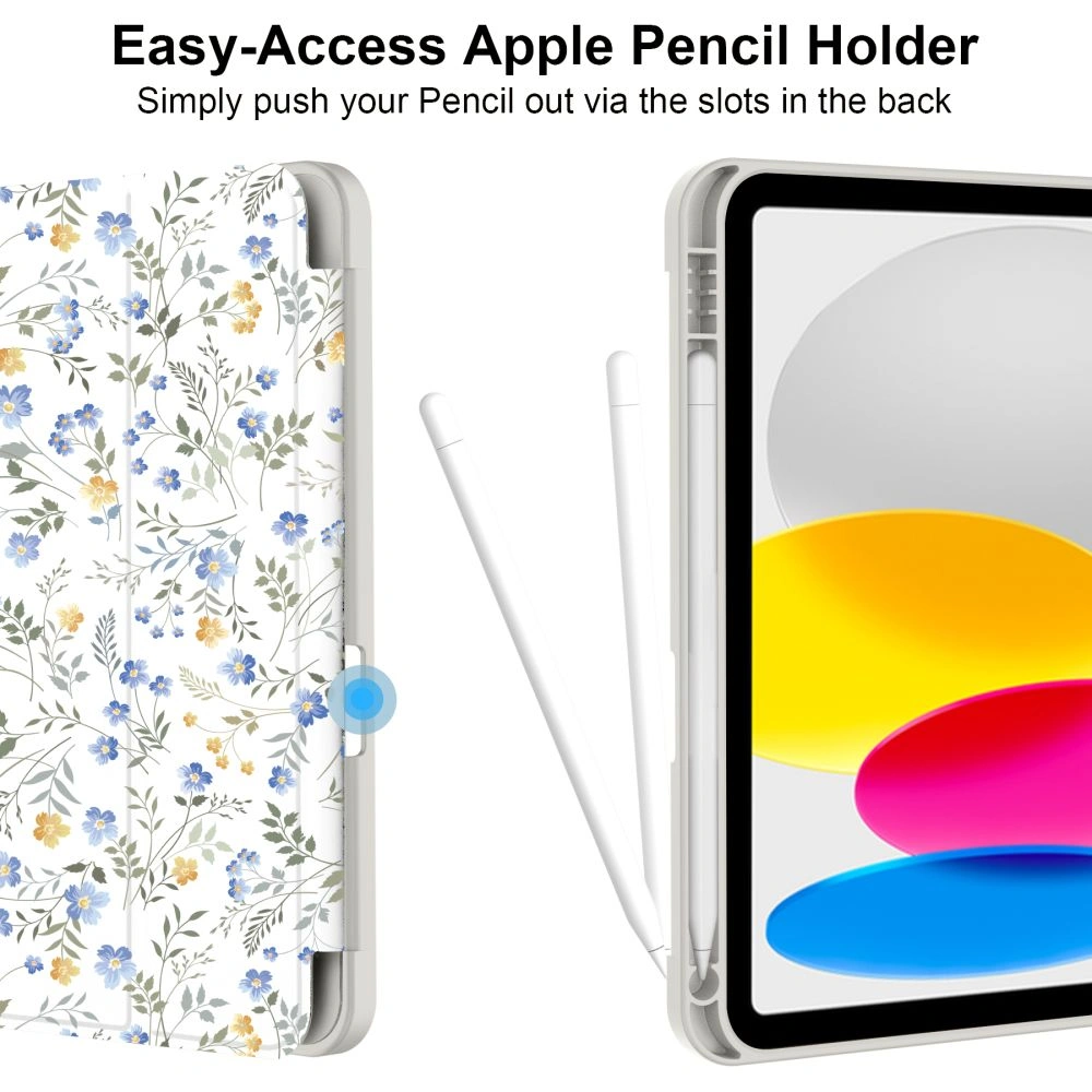 Kryt Tech-Protect SmartCase Pen Case for Apple iPad 10.9" 2022 / 11" 2025 Spring Flowers