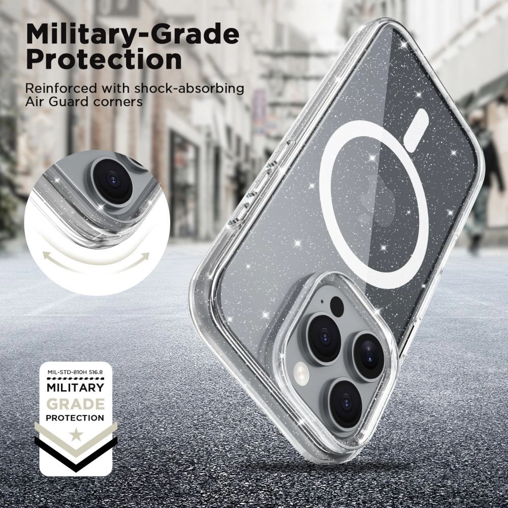 Kryt Tech-Protect Flexair MagSafe Case for Apple iPhone 17e / 16e Glitter