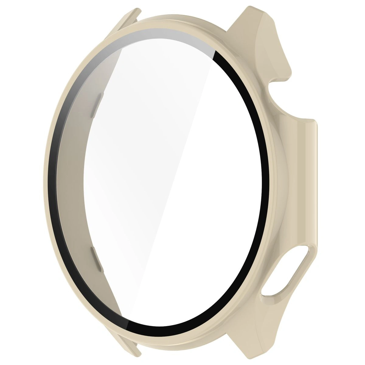 Kryt Bizon Case+Glass Watch OnePlus Watch 3 / Oppo Watch X2 beige