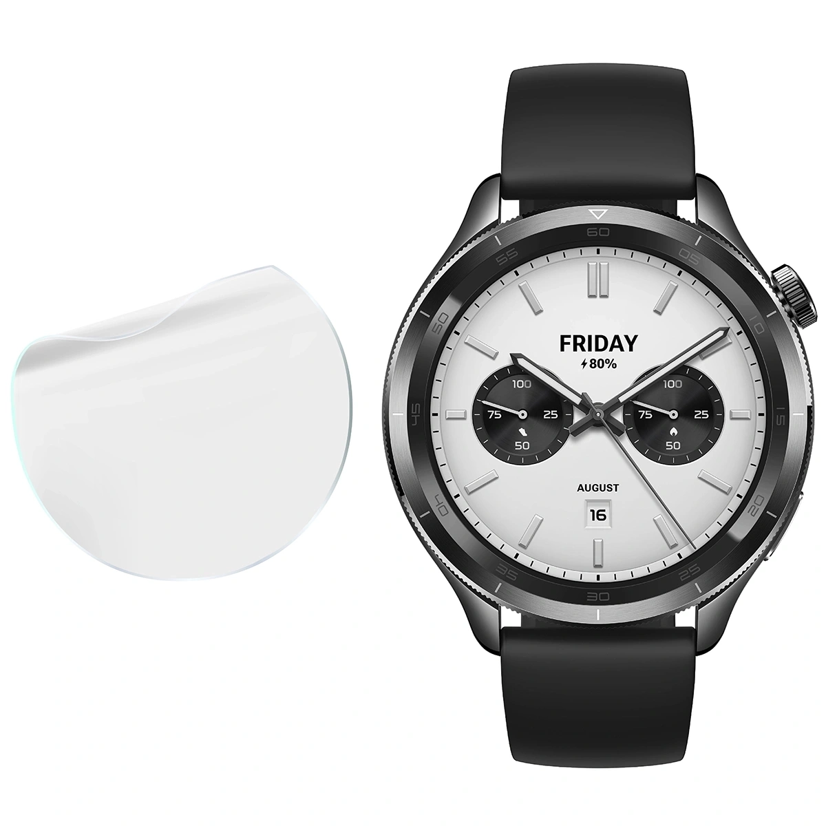 Ochranné sklo Bizon Glass Watch Hydrogel Xiaomi Watch S4 [2 PACK]