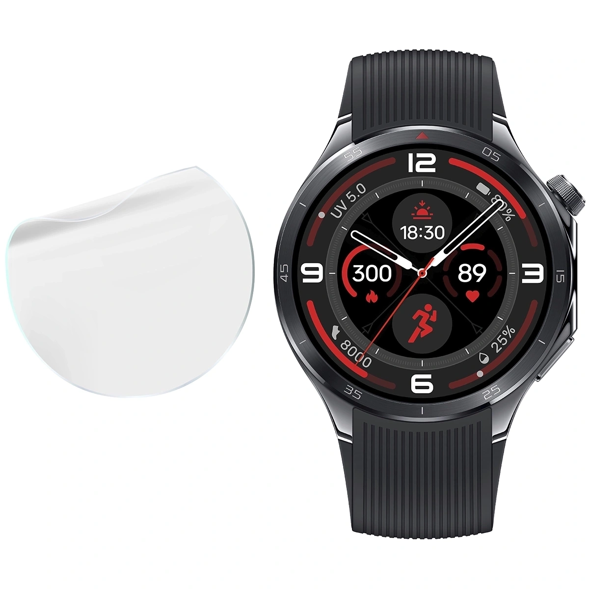Ochranné sklo Bizon Glass Watch Hydrogel OnePlus Watch 3 [2 PACK]