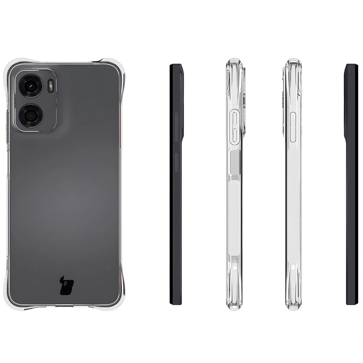 Kryt Bizon Case Salpa Motorola Moto E15 transparent