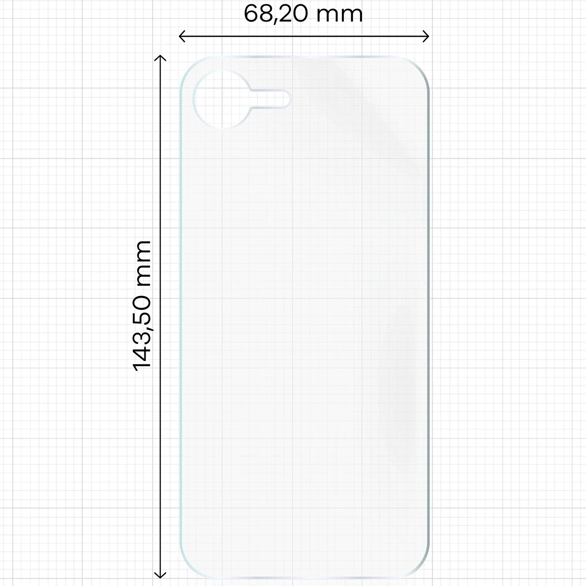 Ochranné sklo Bizon Glass Hydrogel film for the back for Apple iPhone 17e / 16e [2 PACK]