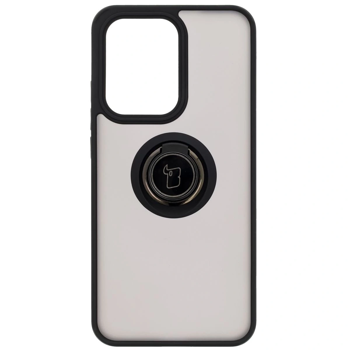 Kryt Bizon Case Hybrid Ring Oppo Reno13 Pro smoked with a black frame