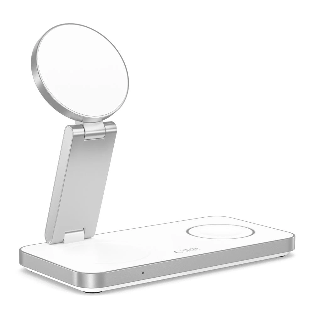 Bezdrátová nabíječka Wireless charger 3w1 Tech-Protect QI15W-A47 3in1 Magnetic MagSafe Wireless Charger White