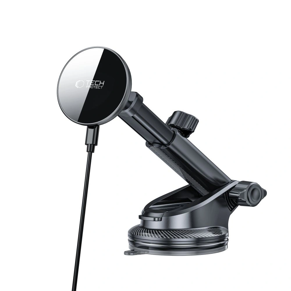 Držák do auta Tech-Protect MM15W-V10 Magnetic MagSafe Dashboard & Vent Wireless Charger 15W, Black