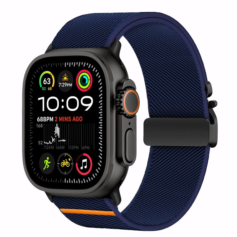 Belt Tech-Protect Nylon Clasp Apple Watch 6 / 7 / 8 / 9 / 10 / SE / Ultra 1 / 2 44/45/46/49mm Navy