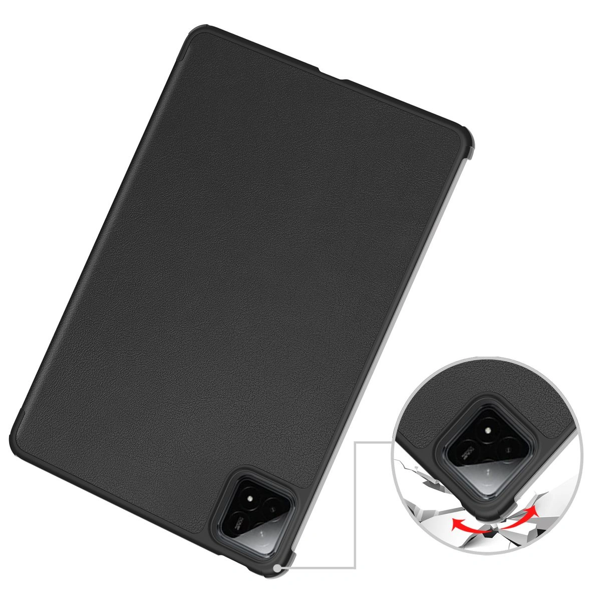 Kryt Bizon Case Tab Croc Xiaomi Pad 8 / 8 Pro / 7 / 7 Pro black