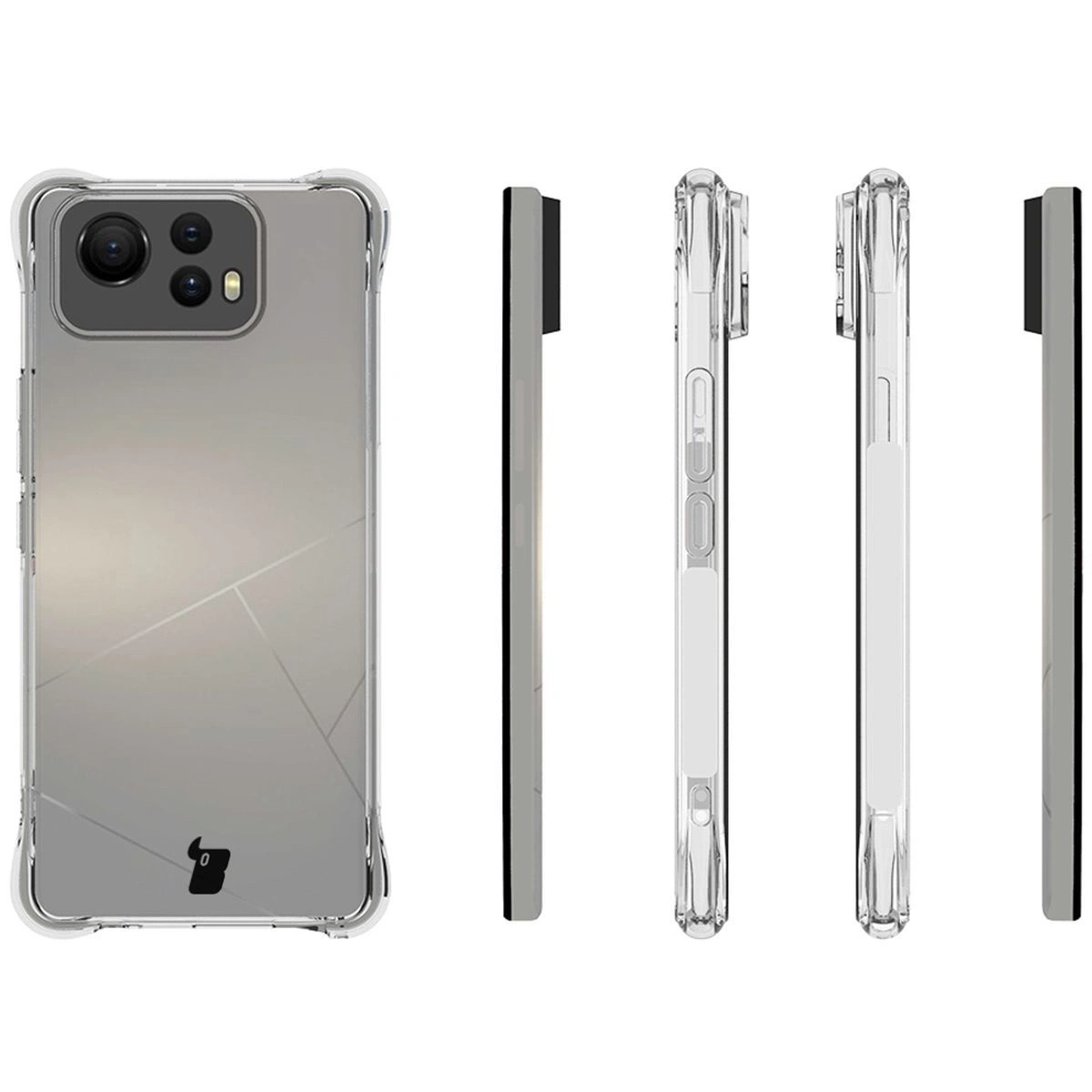 Kryt Bizon Case Clear Pack case + 2x screen glass Asus Zenfone 12 Ultra clear