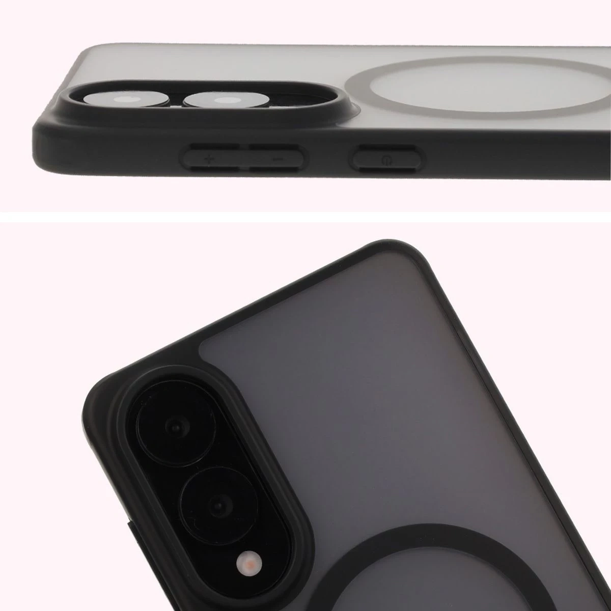 Kryt Bizon Case MatteO Magnetic Samsung Galaxy S25 Edge smoky black