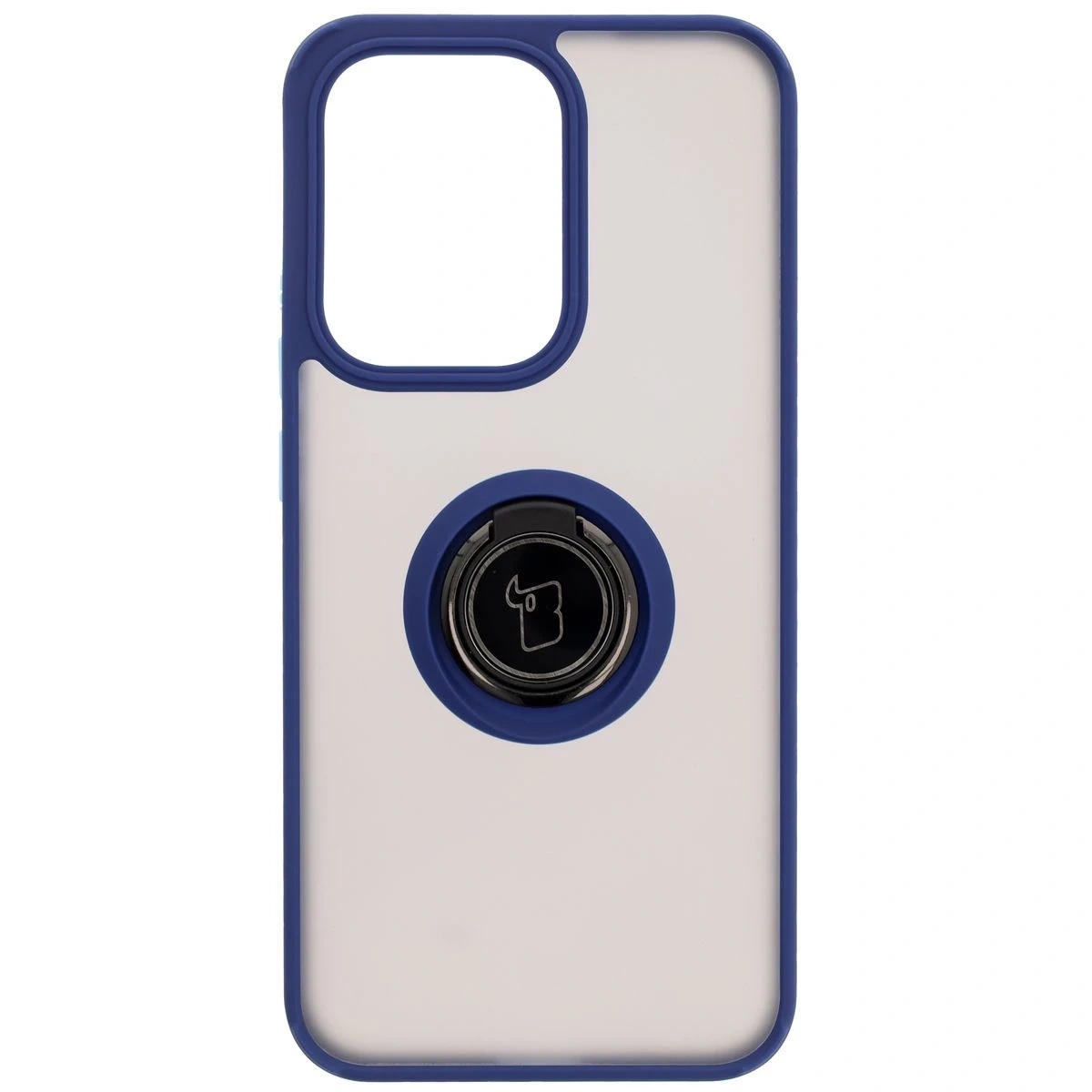 Kryt Bizon Case Hybrid Ring Oppo Reno13 smoky with a blue frame