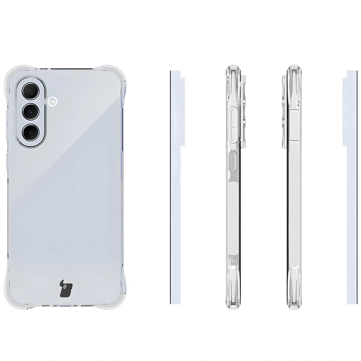 Kryt Bizon Case Clear Pack case + 2x screen glass Samsung Galaxy A56 5G clear