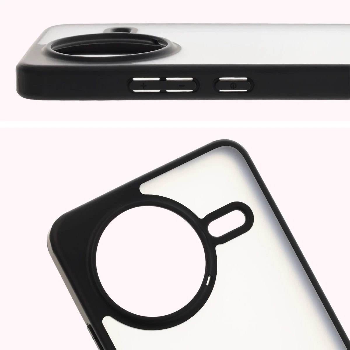 Kryt Bizon Case Angelo Xiaomi Poco F7 Pro smoked with a black frame