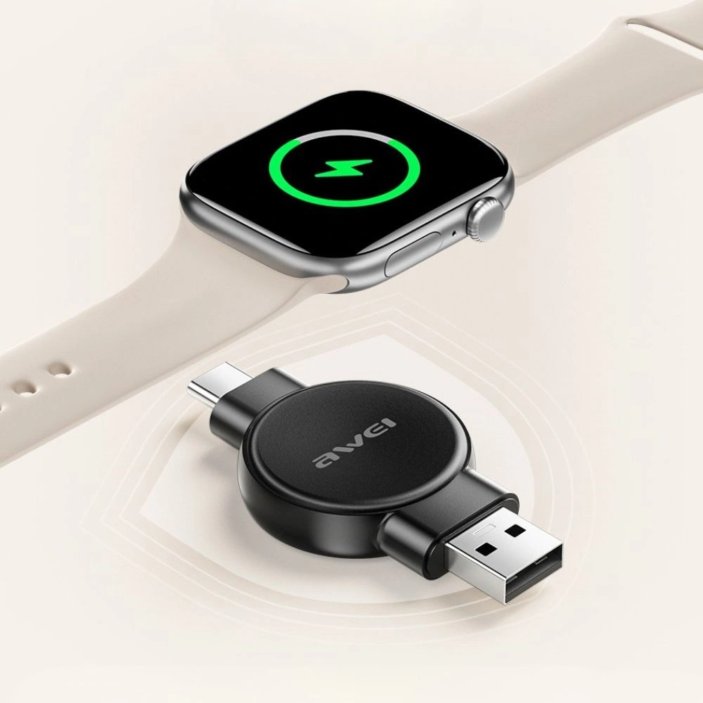 Bezdrátová nabíječka AWEI W26 Charger for Apple Watch / Samsung Watch black