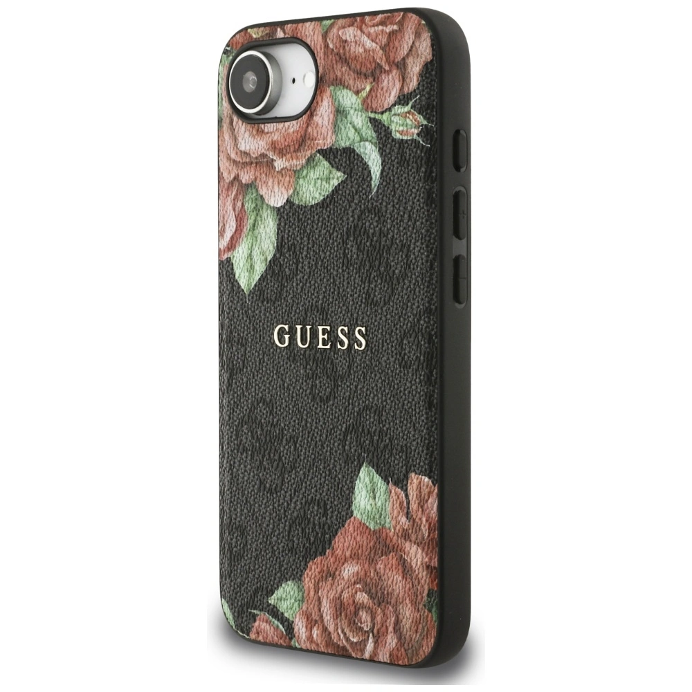 Kryt Guess 4G Flowers Print MagSafe Apple iPhone 17e / 16e black