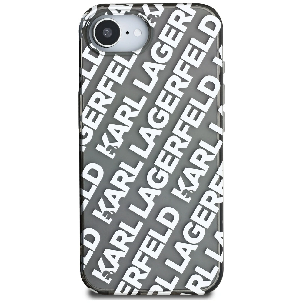 Kryt Karl Lagerfeld IML Repeat Logo Apple iPhone 17e / 16e silver