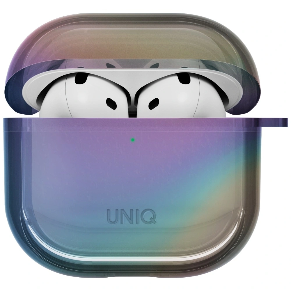 Kryt UNIQ Iridescia Apple AirPods 4 Hang Case midnight quartz