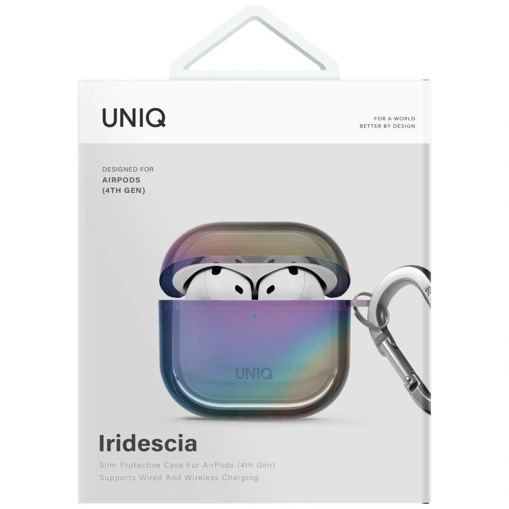 Kryt UNIQ Iridescia Apple AirPods 4 Hang Case midnight quartz