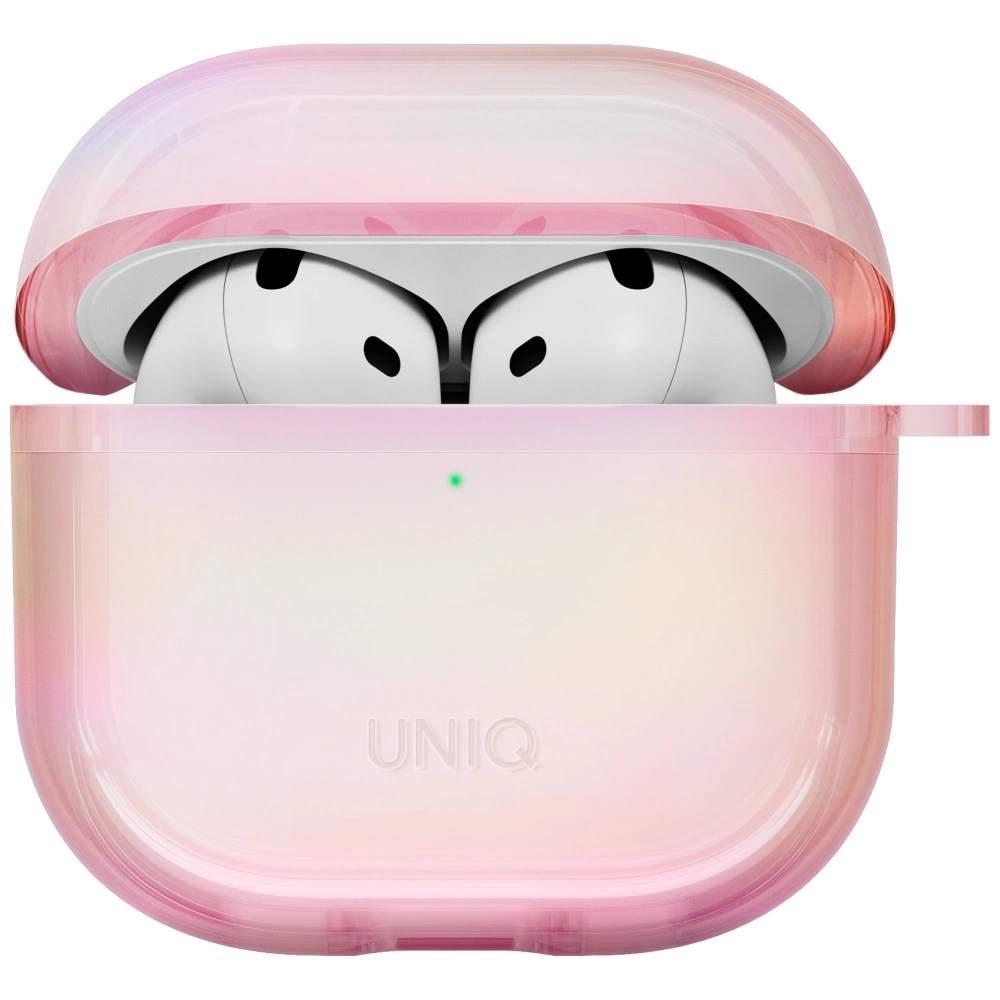 Kryt UNIQ Iridescia Apple AirPods 4 Hang Case pink prism