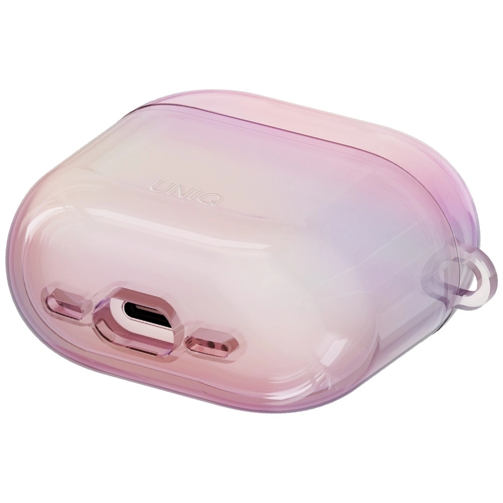 Kryt UNIQ Iridescia Apple AirPods 4 Hang Case pink prism