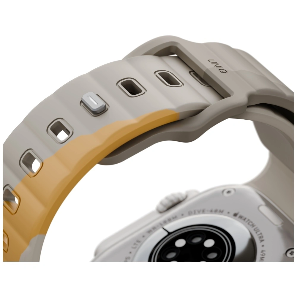 UNIQ Stride De Rubber Apple Watch 6/7/8/9/10/SE/Ultra 1/2 44/45/46/49mm beige