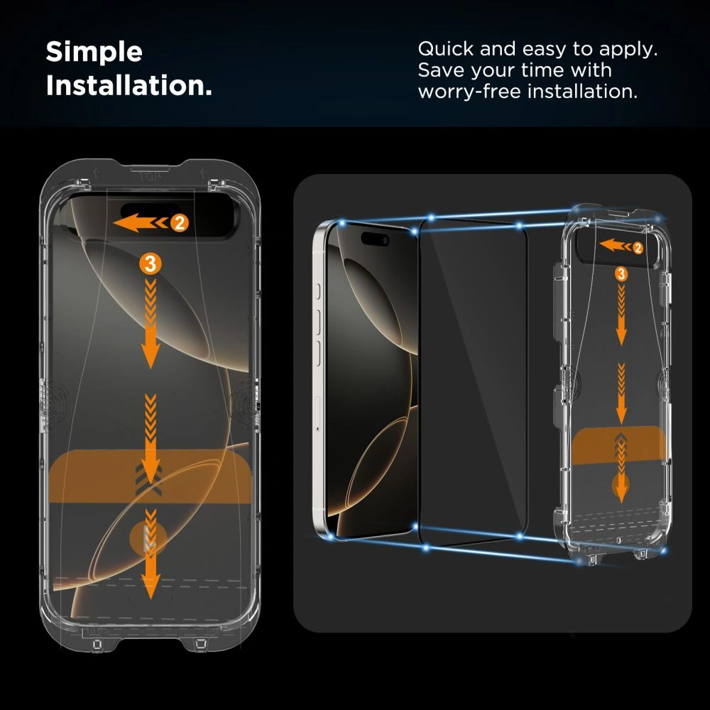 Kryt Tech-Protect Quick Set+ Apple iPhone 15 / 16 Black [2 PACK]