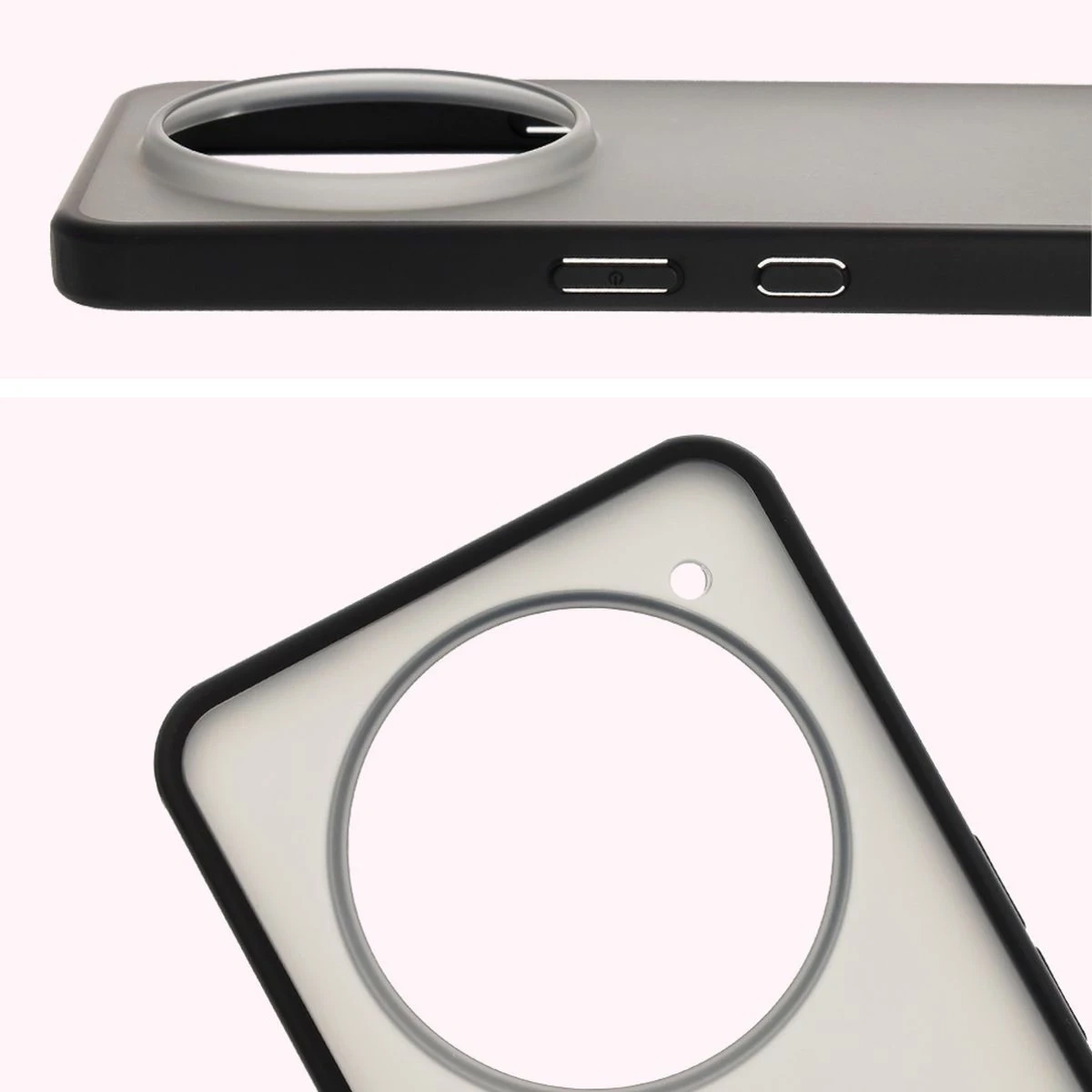 Kryt Bizon Case Angelo do Nothing Phone (3a) Pro smoky with a black frame