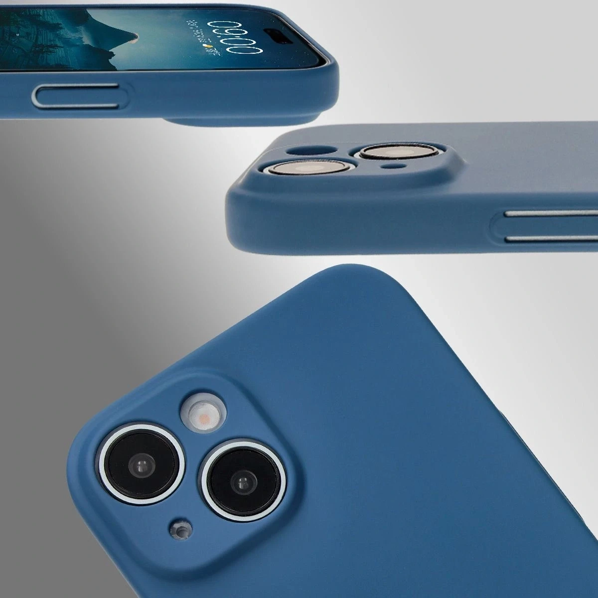 Kryt Bizon Case Lupka Apple iPhone 15 blue