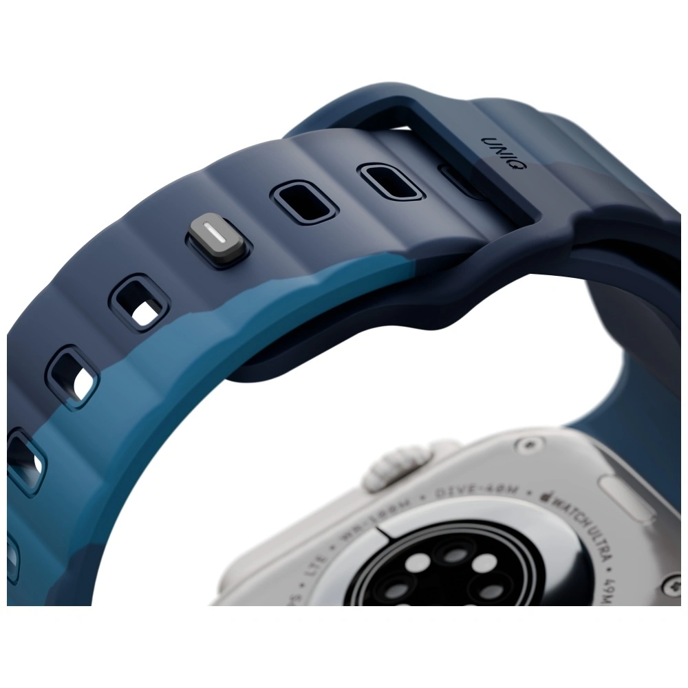 UNIQ Stride De Rubber Strap Apple Watch 6/7/8/9/10/SE/Ultra 1/2 44/45/46/49mm storm