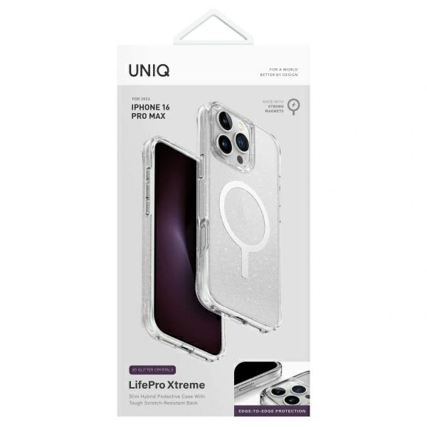 Kryt UNIQ LifePro Xtreme Apple iPhone 16 Pro Max Magclick Charging tinsel lucent