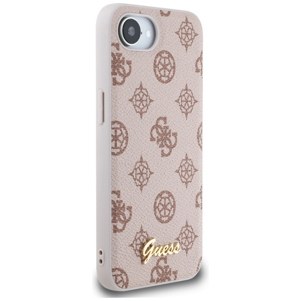 Kryt Guess Peony Script Logo MagSafe Apple iPhone 17e / 16e brown