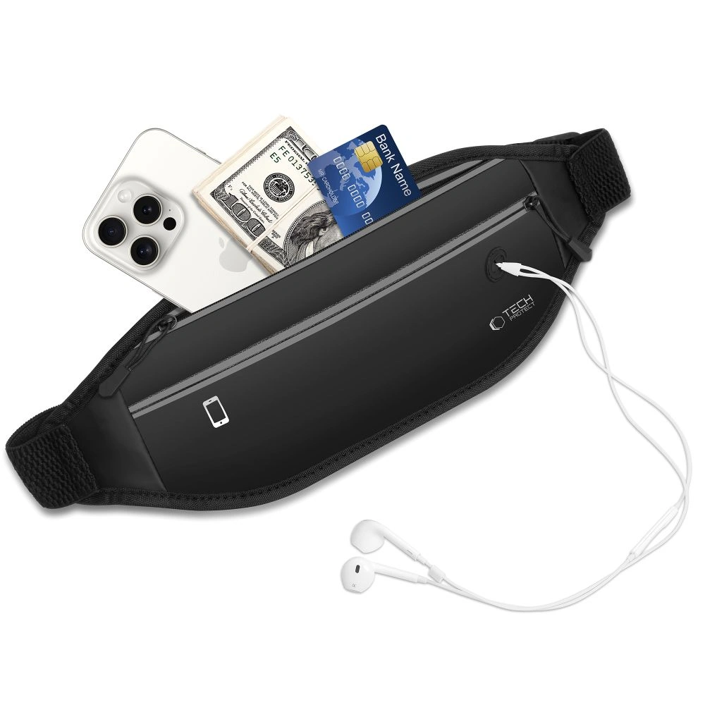 Kryt Tech-Protect M7 Universal Sport Waist Bag Black