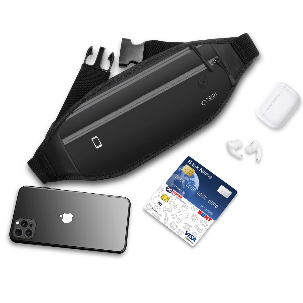 Kryt Tech-Protect M7 Universal Sport Waist Bag Black