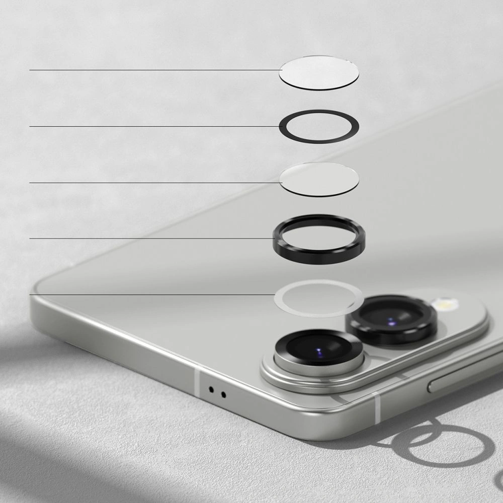 Kryt Ringke Camera Frame Protector Samsung Galaxy S25 Edge Black