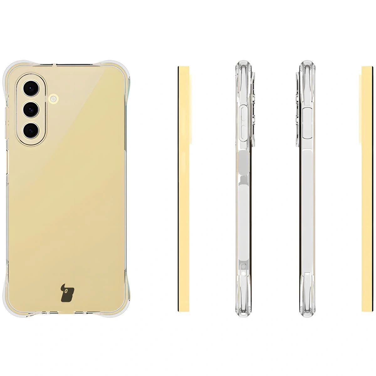 Kryt Bizon Case Clear Pack case + 2x screen glass Samsung Galaxy A26 5G