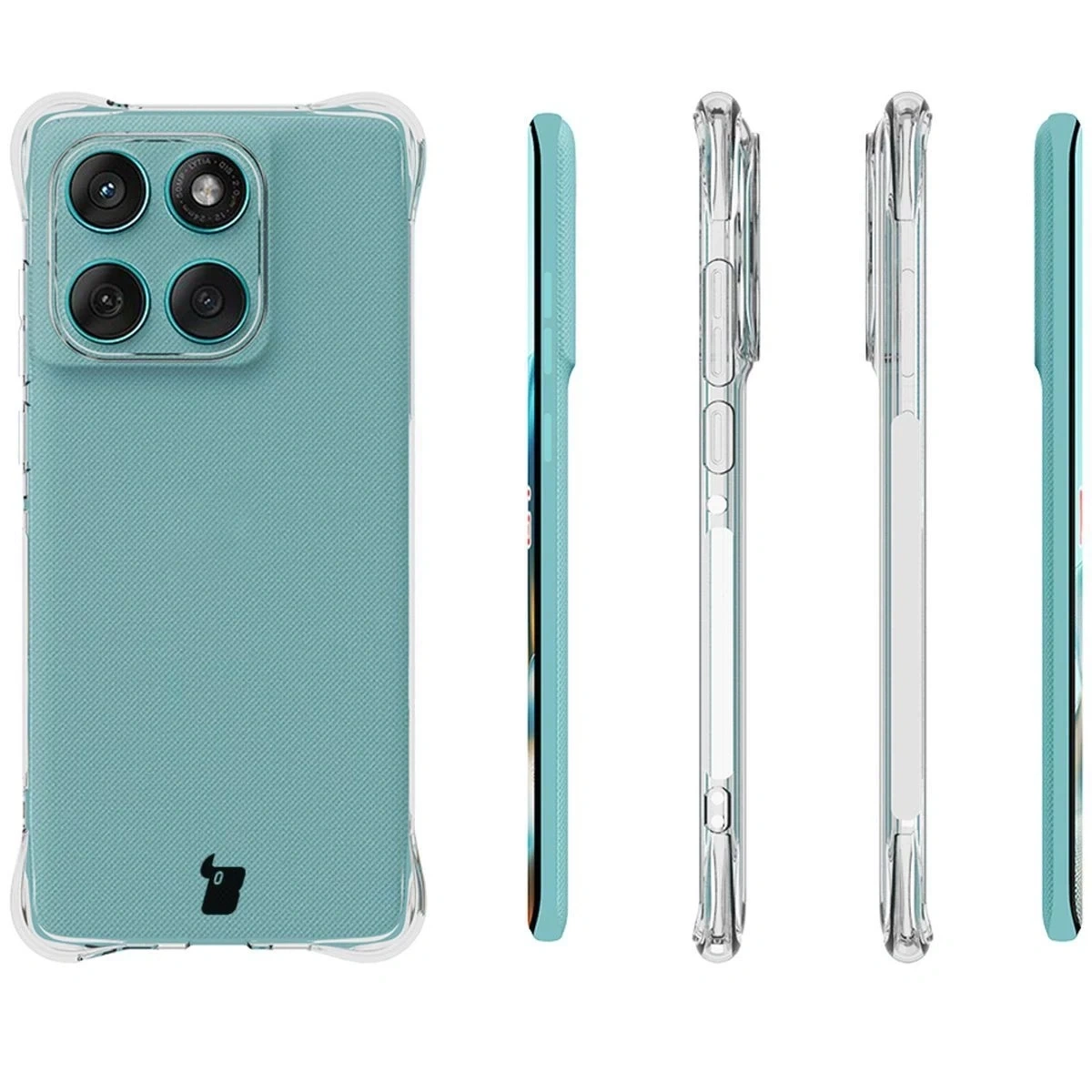 Kryt Bizon Case Clear Pack flexible case + 2x screen film Motorola Edge 60 Fusion / Edge 60