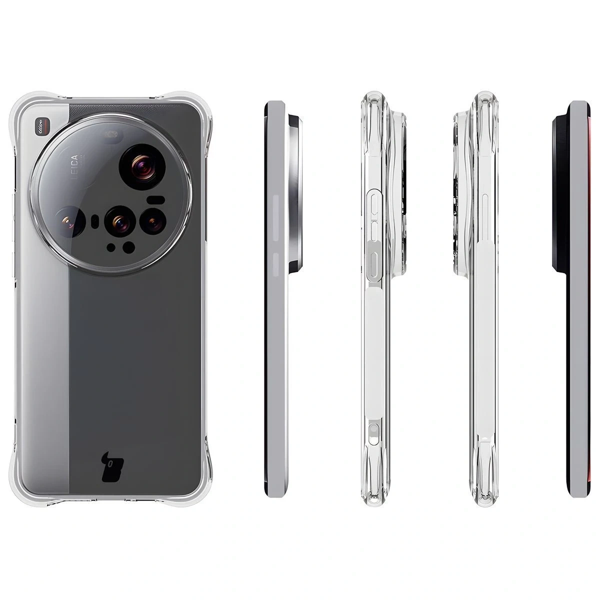 Kryt Bizon Case Clear Pack flexible case + 2x screen film Xiaomi 15 Ultra