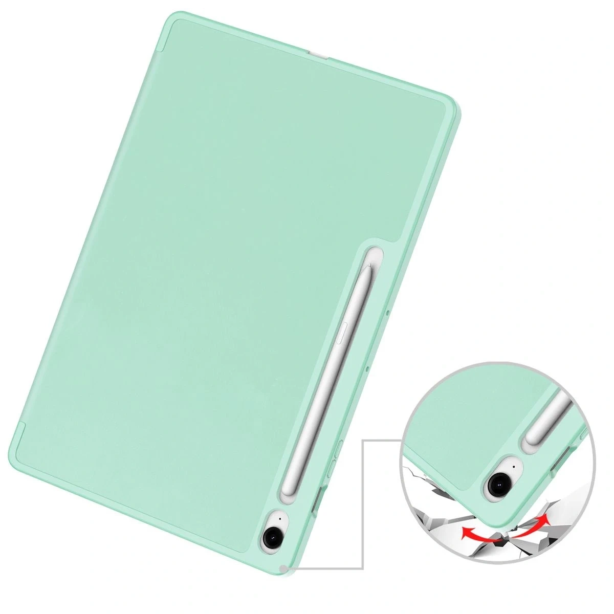 Kryt Bizon Case Tab Lizard Samsung Galaxy Tab S10 FE+ Plus mint