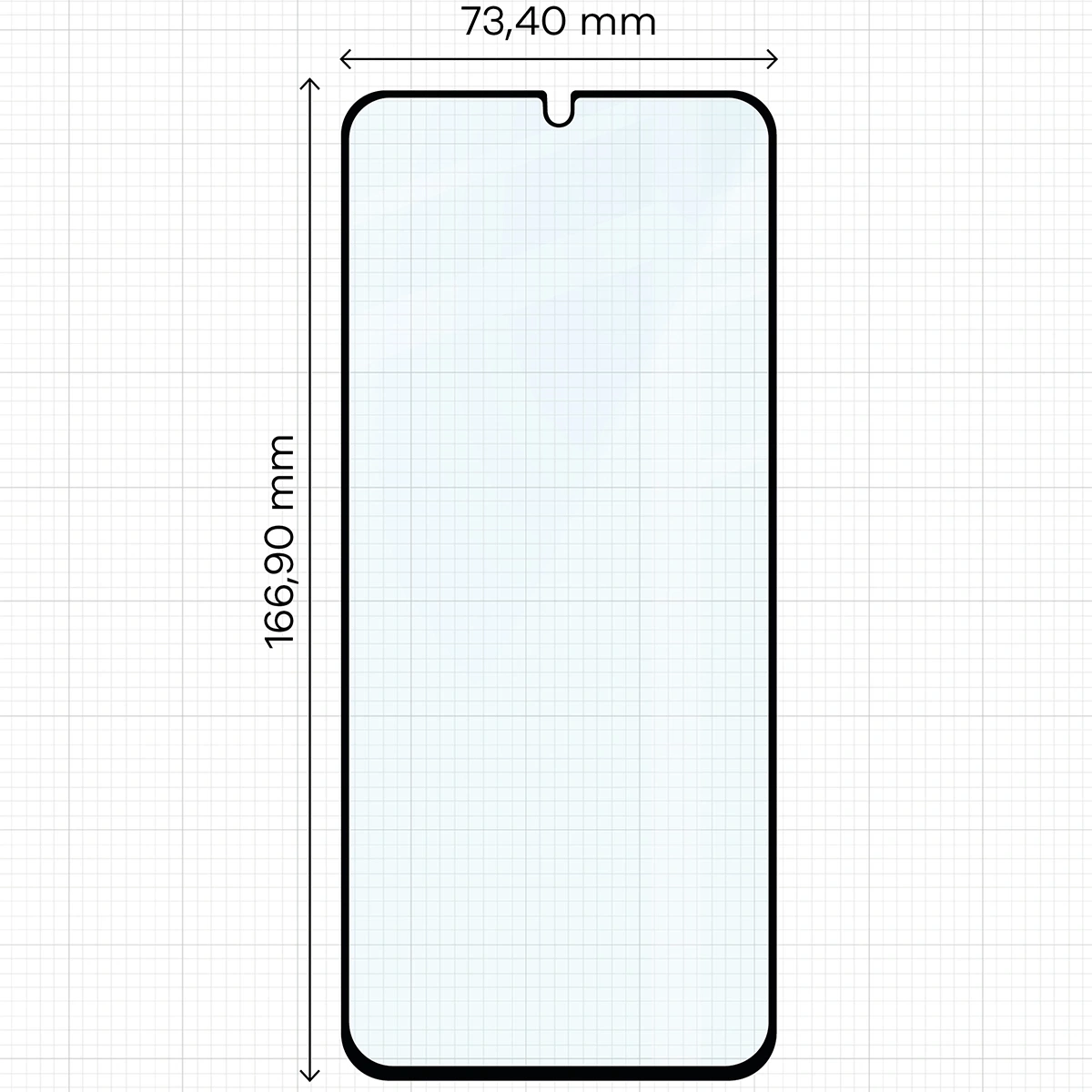 Ochranné sklo Bizon Glass Edge 2 Xiaomi Redmi A5 4G / Poco C71 black frame