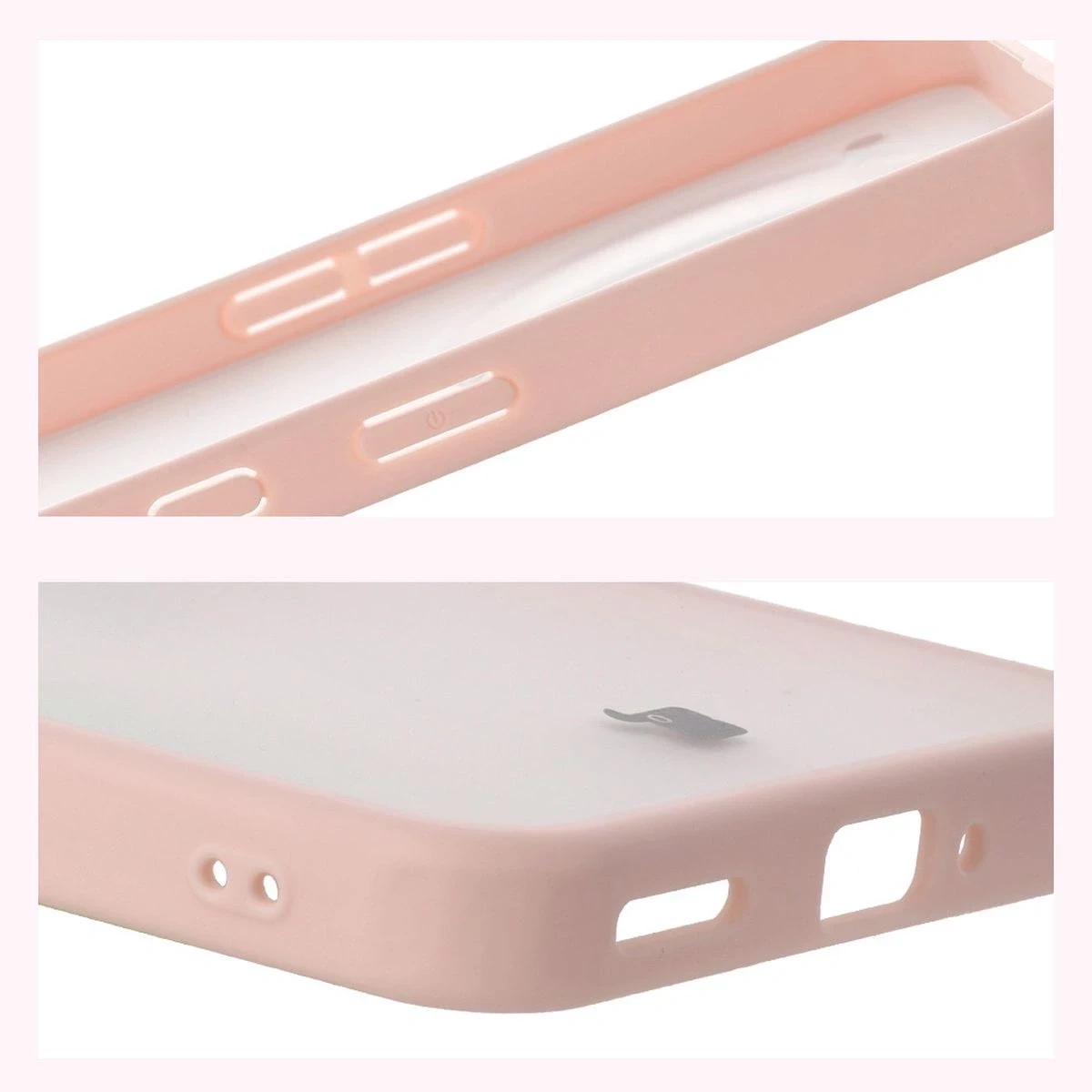 Kryt Bizon Case Angelo Nothing Phone (3a) Pro translucent with a pink frame